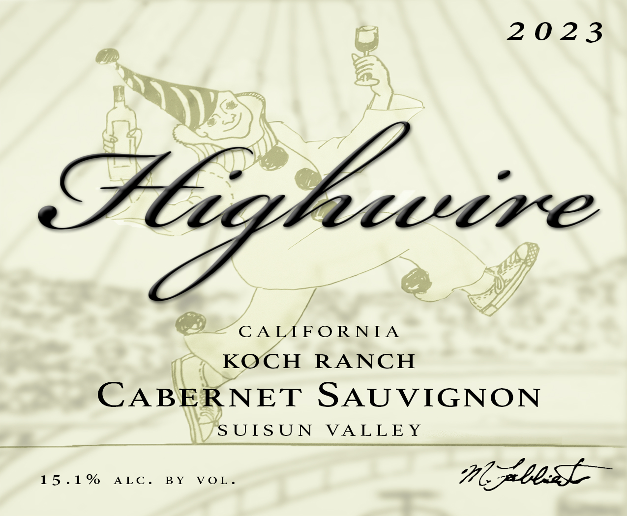 Highwire Cabernet Sauvignon 2023 Label